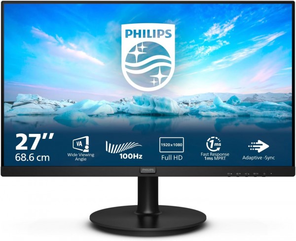 Philips 271V8LAB 27 Zoll Full HD Monitor schwarz