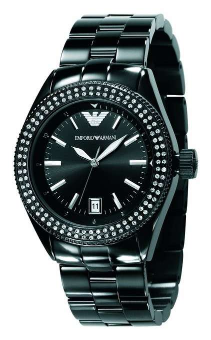 Emporio Armani Uhr AR5763 Damenuhr Edelstahl schwarz | Myonlyshop