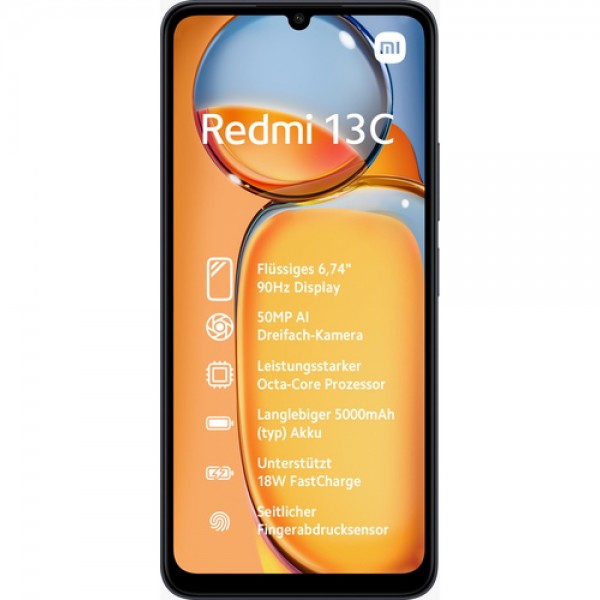 Xiaomi Redmi 13C 128GB 6GB RAM midnight black