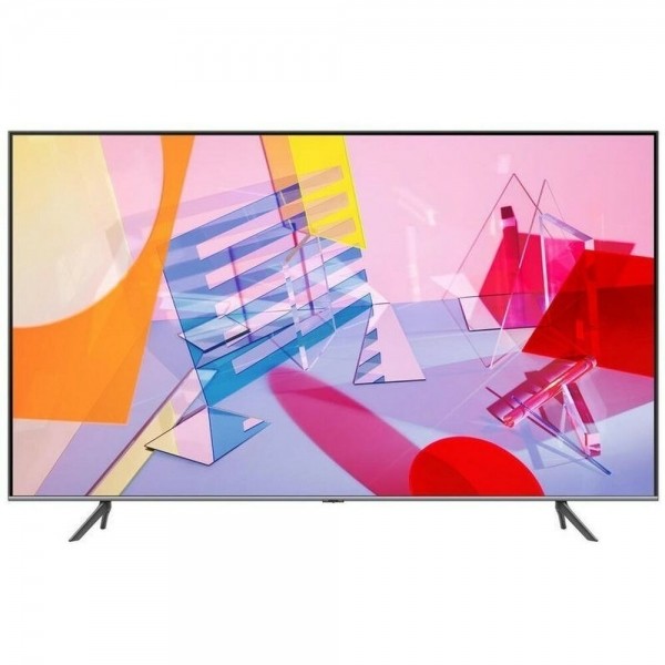 Samsung Smart TV QE50Q64T 50&quot; 4K Ultra HD QLED Android TV Silberfarben