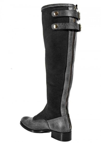 Stiefel mit Wollwarmfutter, schwarz-grau von APART