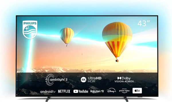 Philips Smart TV 43PUS8007/12 43 Zoll Android TV Ambilight