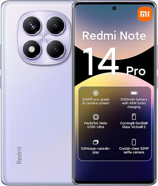 Xiaomi Redmi Note 14 Pro 4G 256GB Aurora Purple