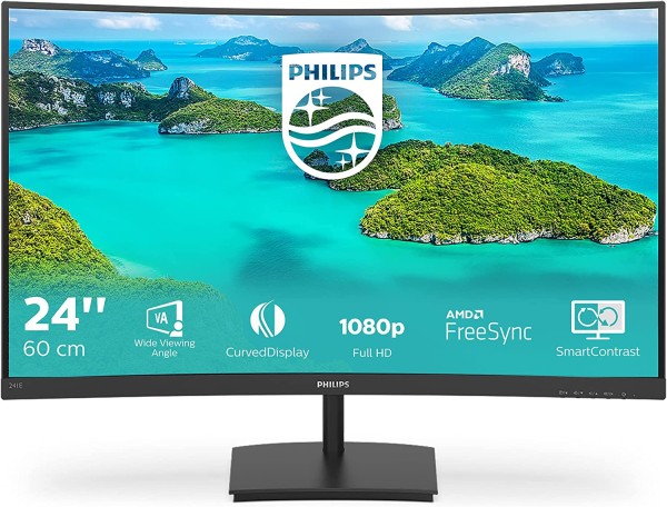 Philips 241E1SC 24 Zoll FHD Curved Monitor FreeSync