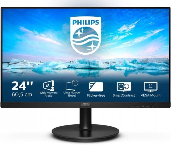 Philips 241V8L 24 Zoll FHD Monitor schwarz